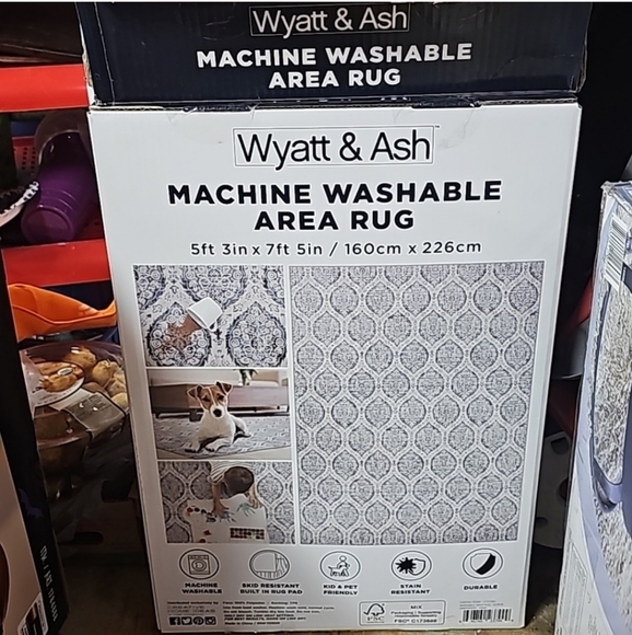 Wyatt & Ash Washable Indoor Area Rug, Alisha - Picture 6 of 11